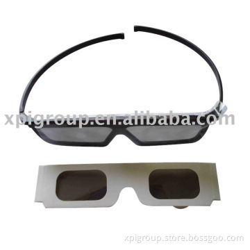 Plastic 3D glasses